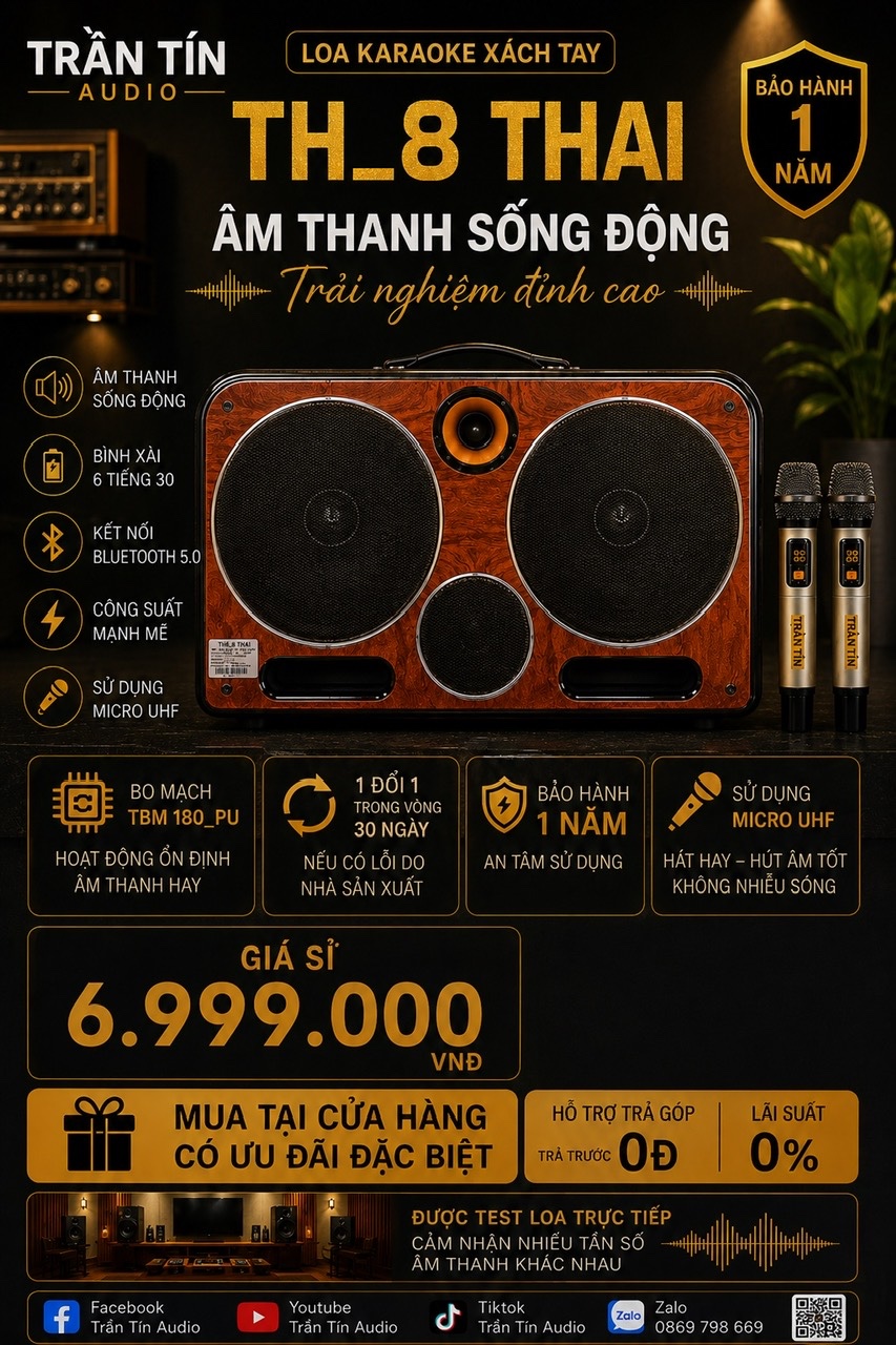 LOA KARAOKE XÁCH TAY TH_8 THAI